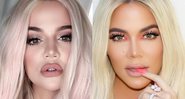 Khloé Kardashian antes e depois de suposta plástica no nariz - Foto: Reprodução/ Instagram
