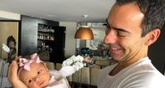 César Tralli aparece em foto com sua filha Manuella no Dia dos Pais - Foto: Reprodução/Instagram