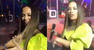 Anitta deu tapa na mão de fã que pegou em seu cabelo - Foto: Reprodução/ Instagram