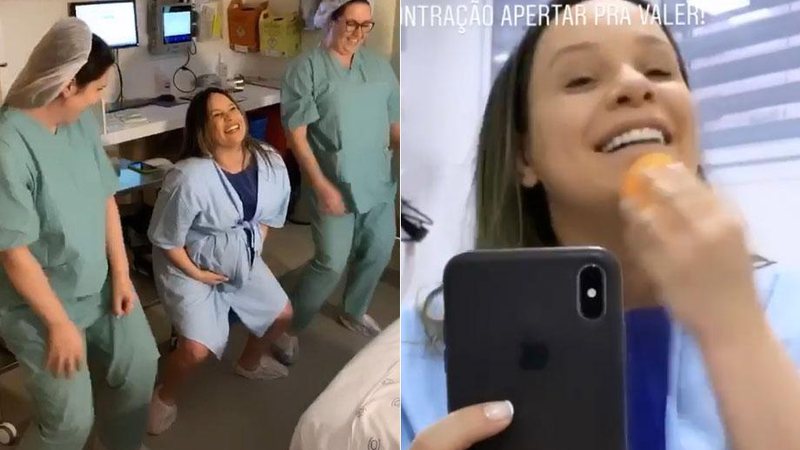 Camilla Cabral dançou e se maquiou durante o trabalho de parto da filha - Foto: Reprodução/ Instagram