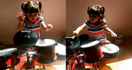Vídeo: Carol Castro grava filha cantando e tocando bateria e faz “fofurômetro” explodir - Foto: Reprodução/Instagram