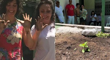 Eliane Giardini e a filha, Mariana, mais amigos e familiares, homenagearam Antônio - Foto: Reprodução/ Instagram