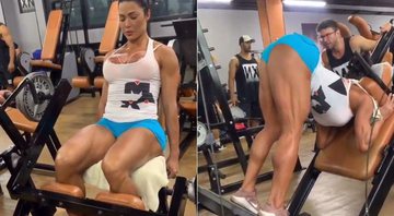 Gracyanne Barbosa mostrou treino pesado para as pernas - Foto: Reprodução/ Instagram