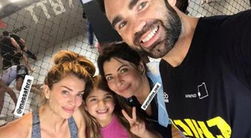 Em dia de treino, Grazi Massafera leva a filha e Ana Lima para academia - Foto: Reprodução/Instagram