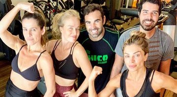 Reunião na academia! Angélica, Luciano Huck, Grazi Massafera e Ingrid Guimarães treinam pesado no Rio - Foto: Reprodução/Instagram