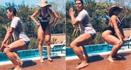 Juju Salimeni exibiu seu rebolado à beira da piscina e foi ovacionada na web - Foto: Reprodução/ Instagram