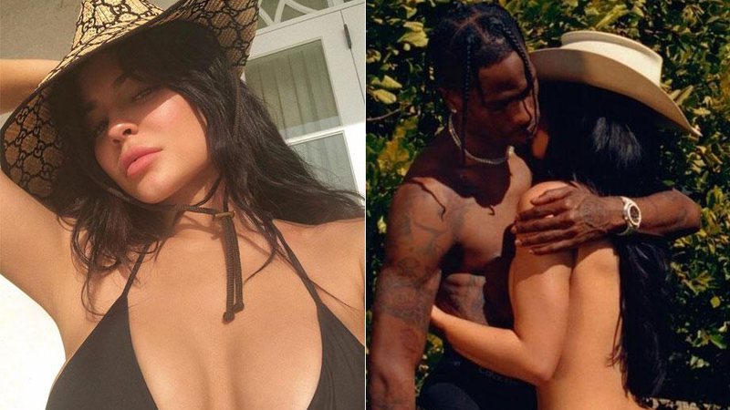 Kylie Jenner estará em edição especial da Playboy juntamente com Travis Scott - Foto: Reprodução/ Instagram e Playboy