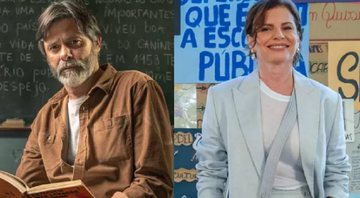 Débora Bloch e Marcos Winter falam sobre seus personagens em Segunda Chamada, nova série da Globo - Foto: Reprodução/Globo