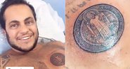 Thammy tatuou a medalha de São Bento no peito para homenagear o filho que está para nascer - Foto: Reprodução/ Instagram