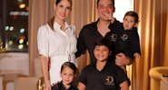 Wesley Safadão e sua atual esposa, Thyane Dantas, e seus filhos - Foto: Reprodução/Instagram
