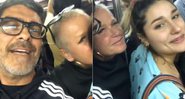Junno mostrou Sasha sentada no colo de Xuxa em ônibus lotado em Nova York - Foto: Reprodução/ Instagram
