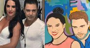 Zezé di Camargo e Graciele Lacerda ganham pintura de presente e ela se emociona - Foto: Reprodução/Instagram