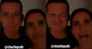 Na preparação para show no Rock in Rio, Anitta recebe Charlie Puth em casa - Foto: Reprodução/Instagram