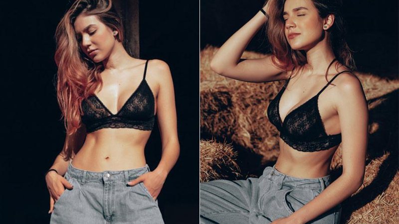 Bruna Santana exibiu a cintura finíssima em foto de lingerie - Foto: Reprodução/ Instagram