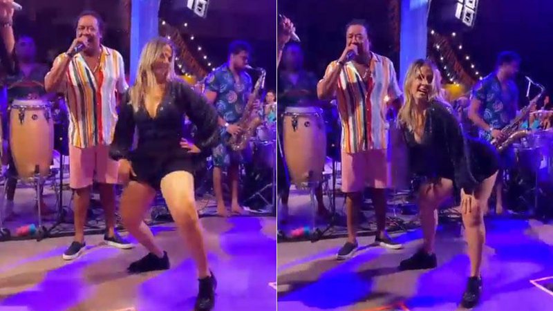 Carla Perez dançou com Beto Jamaica e Compadre Washington em show na Bahia - Foto: Reprodução/ Instagram