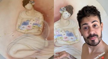 Carlinhos Maia rabisca obra de arte em quarto de hotel e é criticado na web - Foto: Reprodução/Instagram