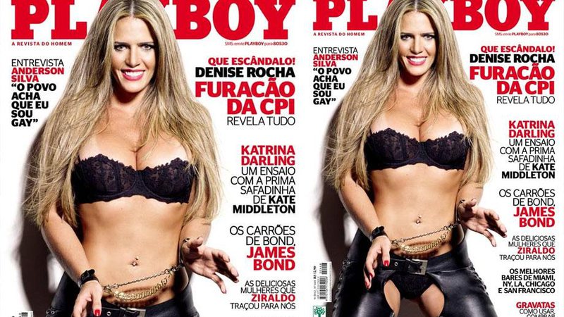 Denise Rocha em seu ensaio para a revista Playboy - Foto: Divulgação/ Playboy