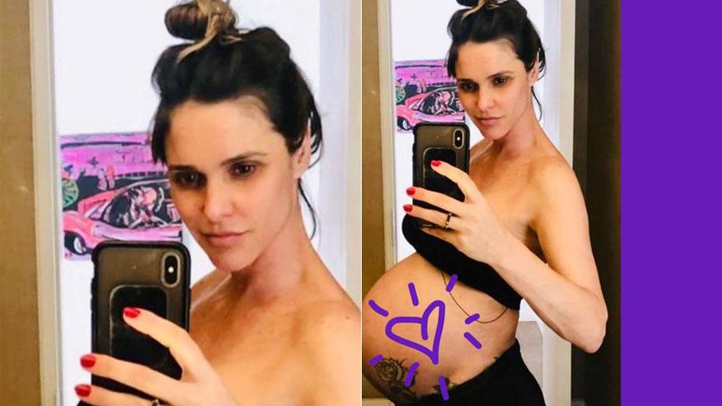 Fernanda Lima exibiu a barriga de grávida na web - Foto: Reprodução/ Instagram