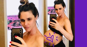 Fernanda Lima exibiu a barriga de grávida na web - Foto: Reprodução/ Instagram