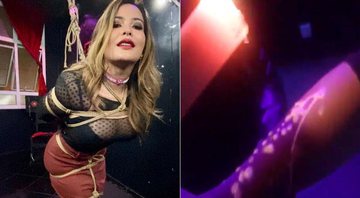 Geisy Arruda foi amarrada e recebeu vala quente no braço - Foto: Reprodução/ Instagram