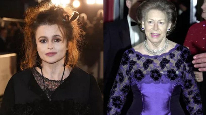 Helena Bonham Carter e a princesa Margaret, falecida em 2002, andaram conversando em sessões espíritas - Foto: Reprodução