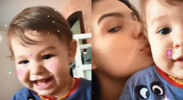 Em novo vídeo, filho de Ísis Valverde aparece sorrindo com “gracinhas” da mãe - Foto: Reprodução/Instagram