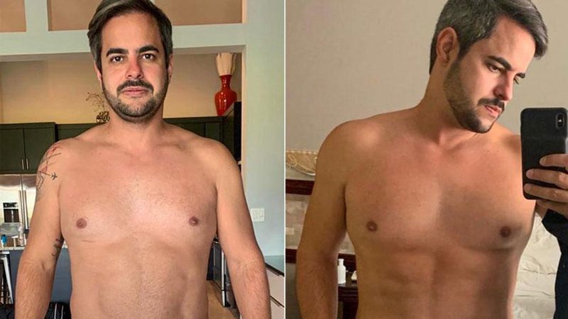Kaká Diniz, marido de Simone, conseguiu eliminar 8 quilos com reeducação alimentar e treinos - Foto: Reprodução/ Instagram