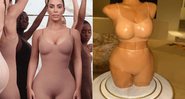 Kim Kardashian ganhou bolo com o formato de seu corpo em seu aniversário de 39 anos - Foto: Reprodução/ Instagram