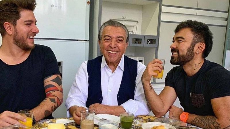 Da esquerda para a direita: Rafael Piccin, Maurício de Souza e o filho, Mauro - Foto: Reprodução/ Instagram