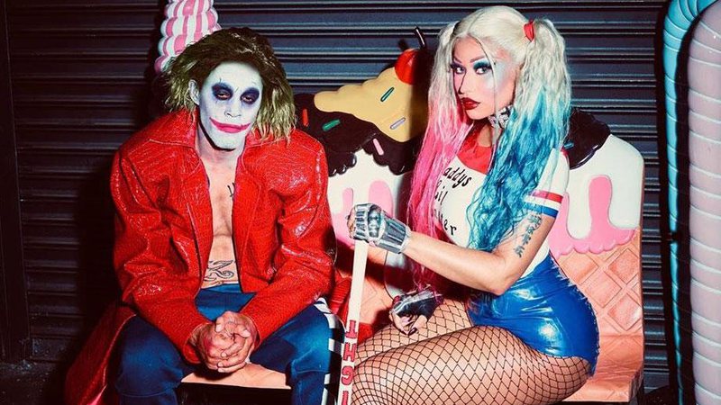 Nicki Minaj e o namorado se fantasiaram de Arlequina e Coringa para festa de Halloween - Foto: Reprodução/ Instagram