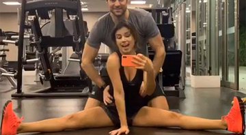 Paula Fernandes mostrou flexibilidade durante treino com o namorado - Foto: Reprodução/ Instagram