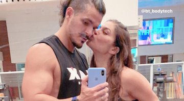 Priscila Fantin exibe abdômen definido durante treino ao lado do marido - Foto: Reprodução/Instagram