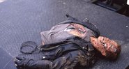 Boneco de Schwarzenegger “partido ao meio” no set de Exterminador do Futuro 2 - Foto: Reprodução/Instagram