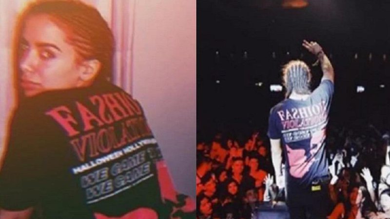 Aumentam os rumores de namoro entre Anitta e Vitão após usarem mesma camiseta - Foto; Reprodução/Instagram