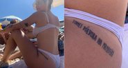 Yasmin Gomlevsky exibiu tatuagem inusitada na web - Foto: Reprodução/ Instagram