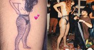 David tatuou foto de Anitta seminua no braço - Foto: Reprodução/ Instagram