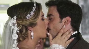 Britney (Glamour Garcia) e Abel (Pedro Carvalho) se casaram no penúltimo capítulo de A Dona do Pedaço - Foto: Reprodução/ Instagram