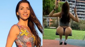 Modelo e musa fitness, Neiva Mara causou polêmica ao brincar de calcinha em parque público - Foto: Reprodução/ Instagram