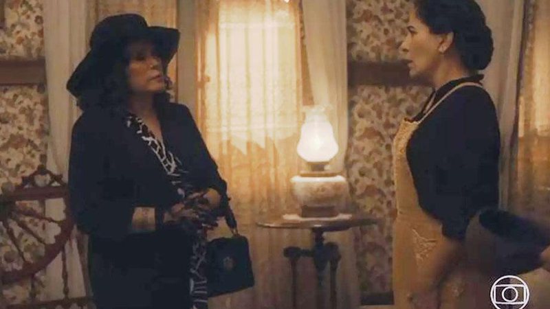 Emília pede que Alfredo se afaste de Adelaide e ameaça Lola - Foto: TV Globo