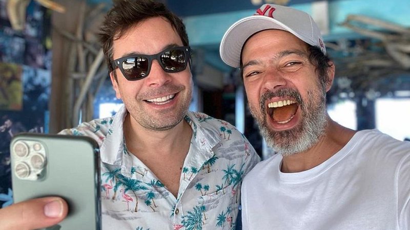 Bruno Mazzeo encontra Jimmy Fallon durante viagem à Jamaica: “Zerar a vida” - Foto: Reprodução/Instagram