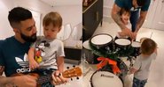 Vídeo: Gusttavo Lima ensina os filhos a tocar instrumentos - Foto: Reprodução/Instagram