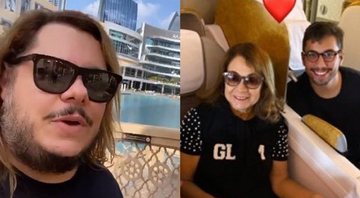 De férias, Marcus Majella leva mãe e namorado para passear em Dubai - Foto: Reprodução/Instagram