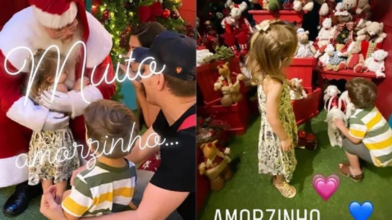 Filhos de Thaís Fersoza se emocionam ao encontrar Papai Noel: “Ficou muito feliz e fez pedido” - Foto: Reprodução/Instagram