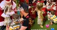 Filhos de Thaís Fersoza se emocionam ao encontrar Papai Noel: “Ficou muito feliz e fez pedido” - Foto: Reprodução/Instagram