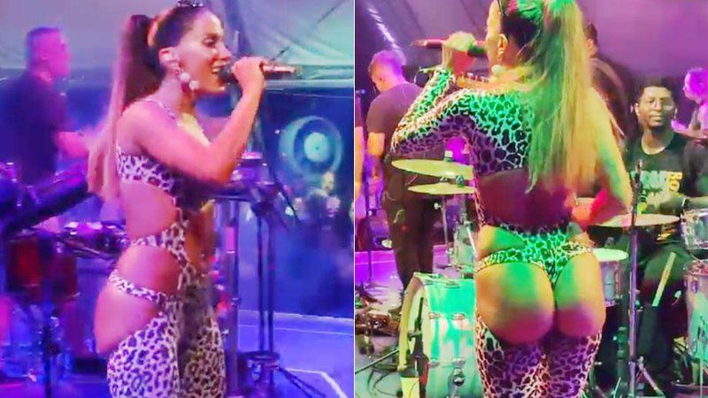 Anitta cantou com o bumbum à mostra e foi duramente criticada na web - Foto: Reprodução/ Instagram
