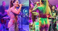 Anitta cantou com o bumbum à mostra e foi duramente criticada na web - Foto: Reprodução/ Instagram