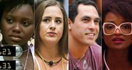 BBB20: Aline, Patrícia, Felipe e Nayara estão entre os mais rejeitados da história do reality - Foto: TV Globo/ Montagem CENAPOP