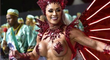Juju Salimeni no desfile da X9 Paulistana no carnaval 2019 - Foto: Reprodução/ Instagram