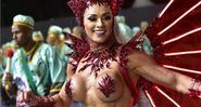 Juju Salimeni no desfile da X9 Paulistana no carnaval 2019 - Foto: Reprodução/ Instagram