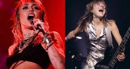 Miley Cyrus e Suzy Quatro, pioneira do punk feminino - Foto: Reprodução